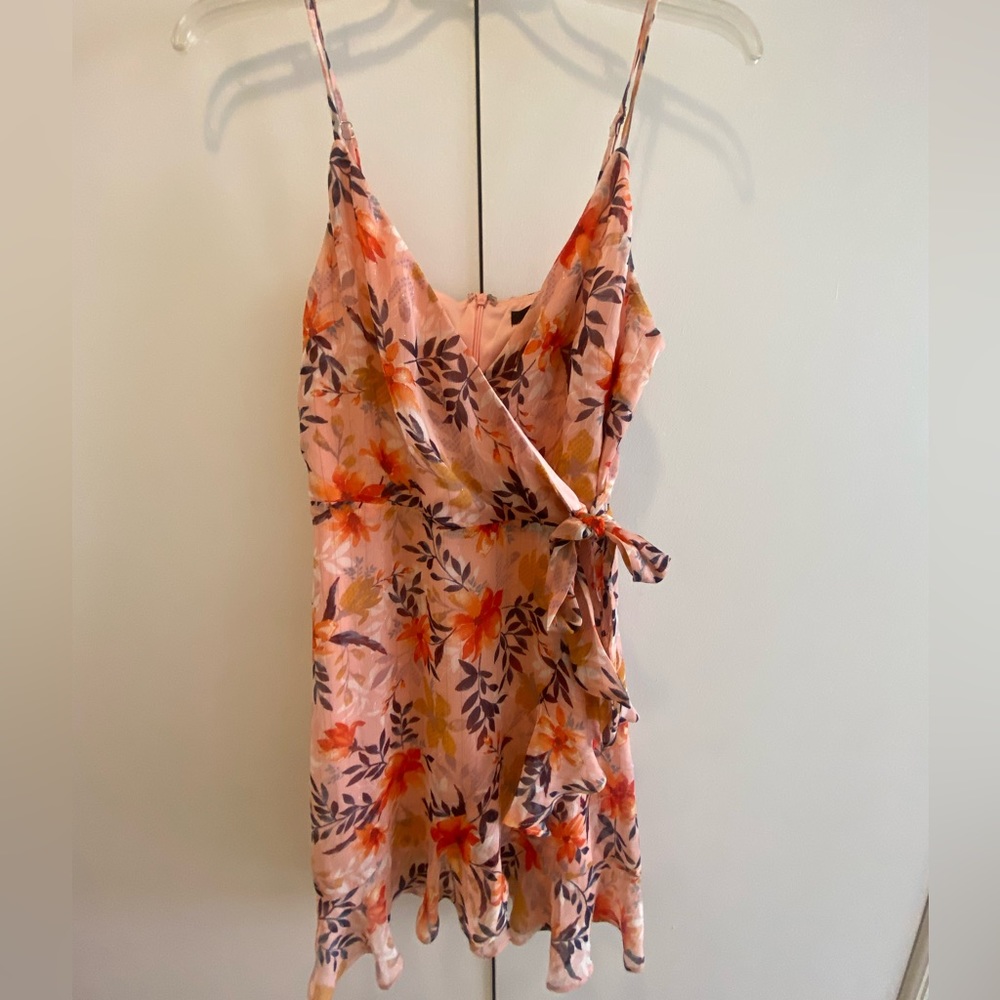 Aqua  floral dress. Size small